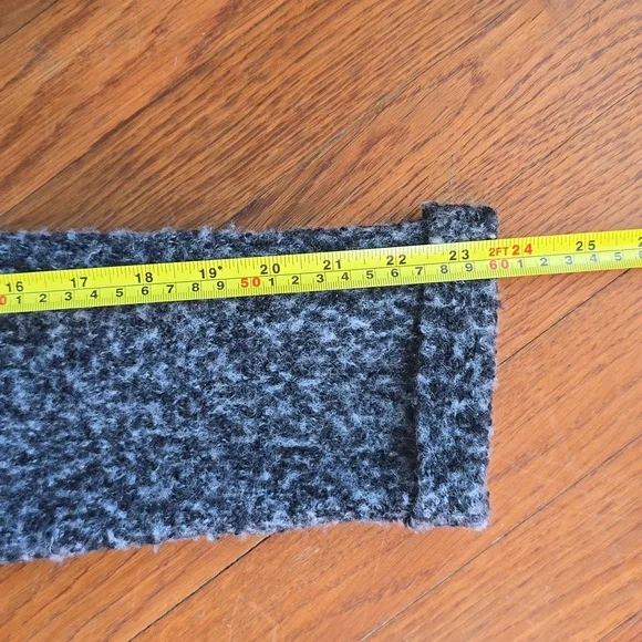 Vintage Italian Wool Blend Open Front Cardigan Sweater Neutral Cozy Size M - Picture 14 of 14